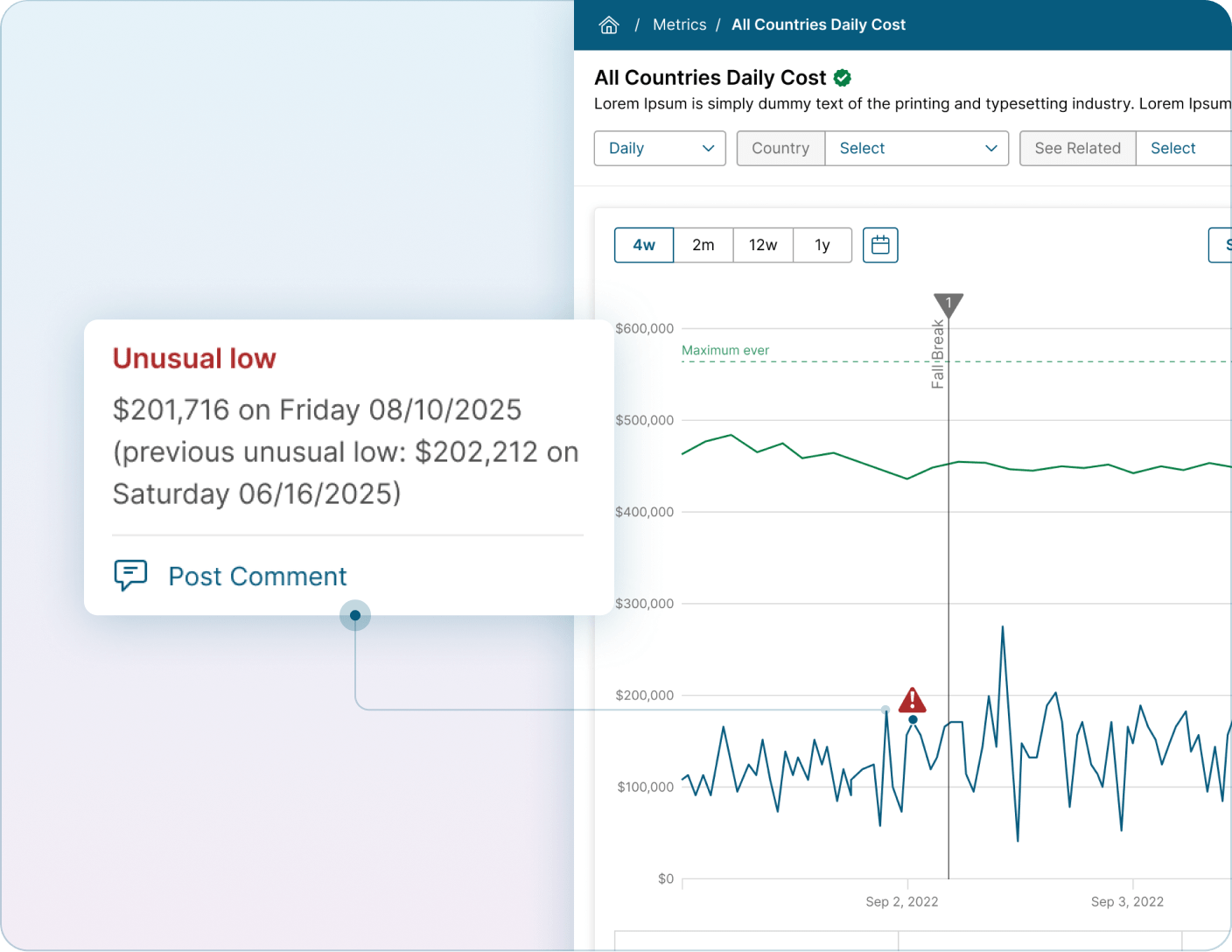 Alert configuration interface for monitoring metric thresholds Mobile Version
