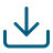 Blue download logo icon