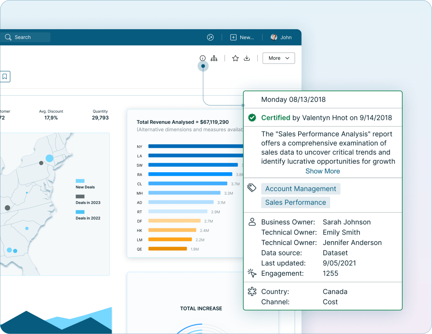 Interface showing report metadata, descriptions, and contextual details Mobile Version