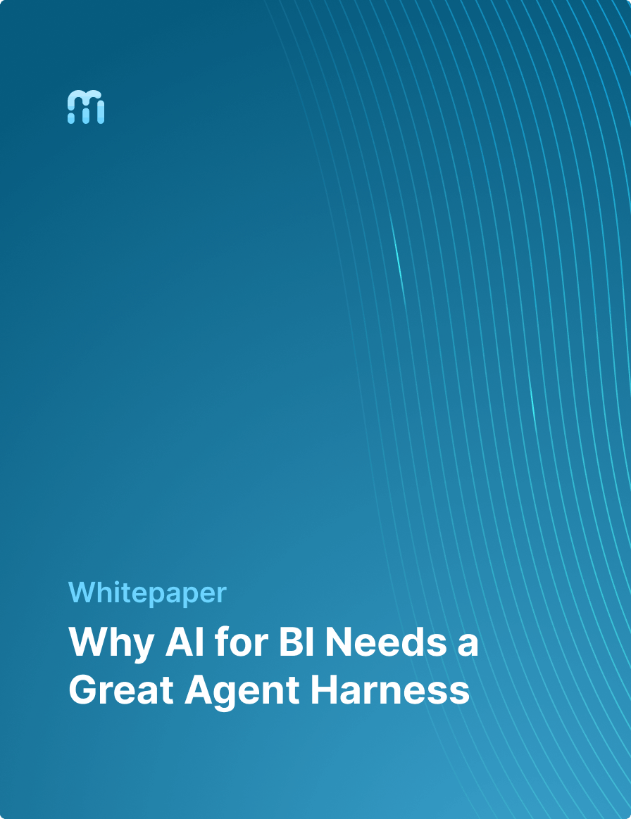 Why AI for BI Needs a Great Agent Harness — Whitepaper