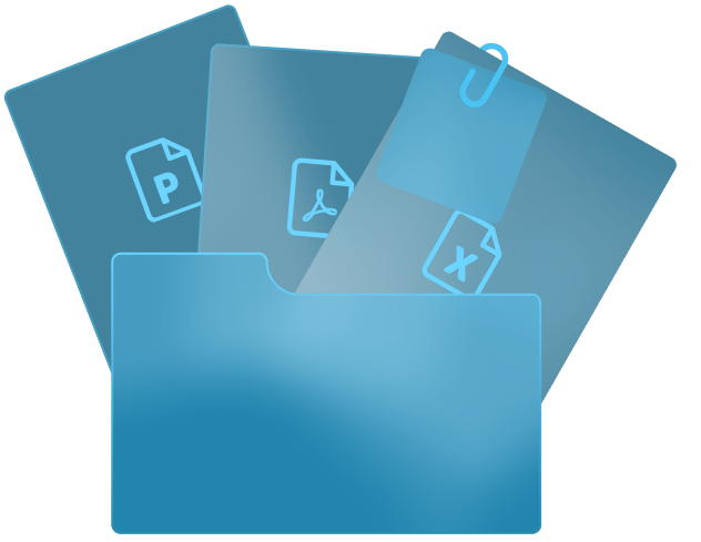 Folder graphic representing documents published from external sources